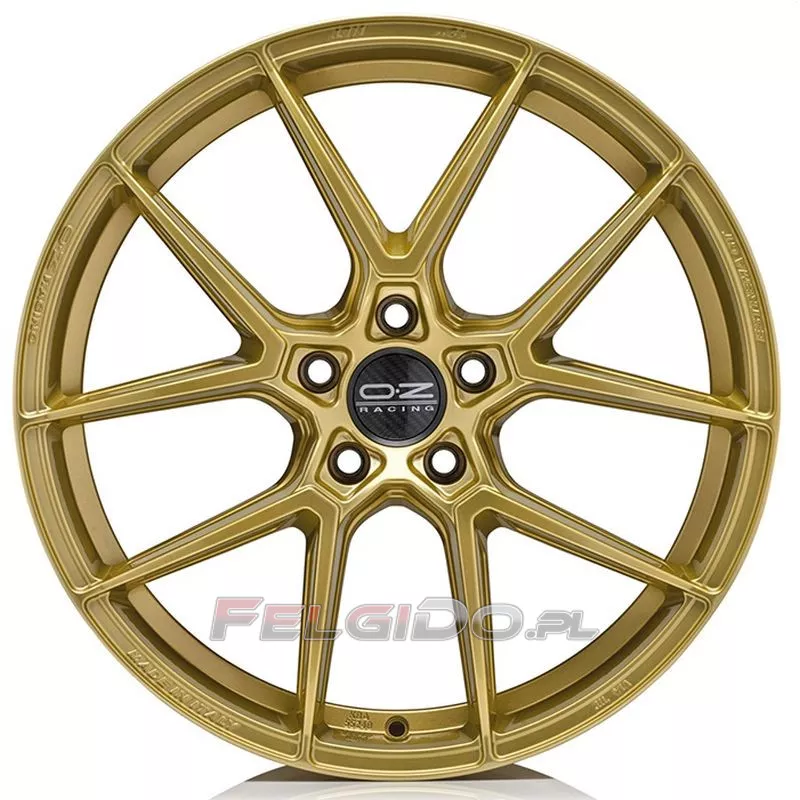 O-Z Estrema GT HLT race gold front