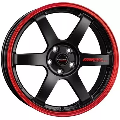 felga Borbet DB8GT2 black matt rim red