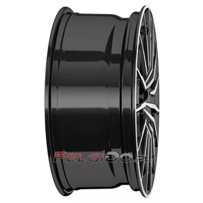 felga CMS C38 czarna polerowana profil