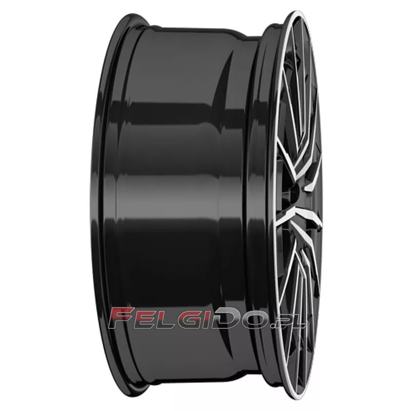 felga CMS C38 czarna polerowana profil