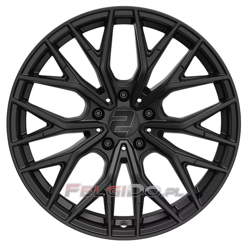 felga 2DRV WH37 czarny mat front